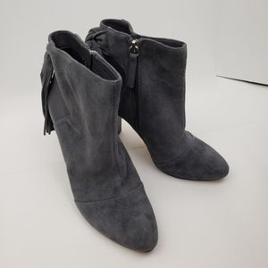 WHBM Gray Suede Dodge Boots